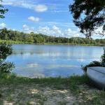 A view of Douglas Lake with boats laid off to the side