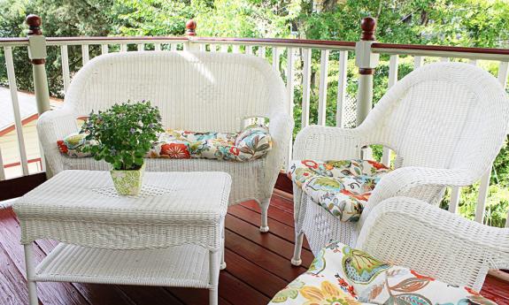 The Floridian room deck at the Cedar House Inn in St. Augustine 