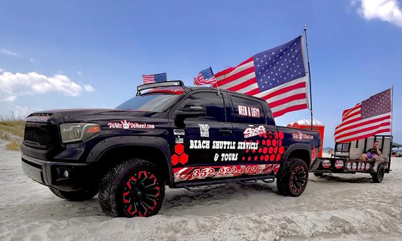 The Witz Wheel truck takes gear and folks to and from the beach